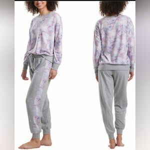 Splendid Floral Heather Gray 2 Piece Pajama Set